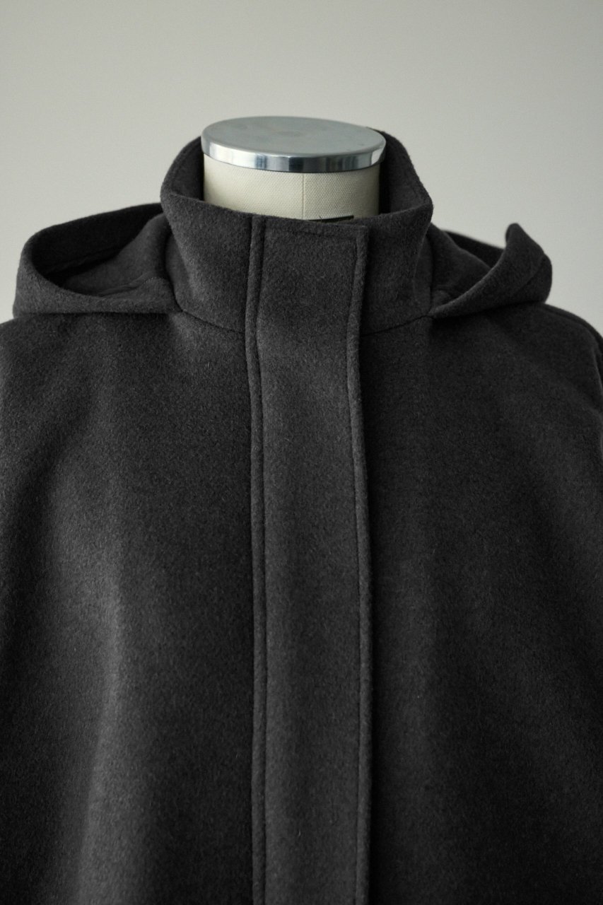 【リムアーク/RIM.ARK】のWool hoodie over CT/コート 人気、トレンドファッション・服の通販 founy(ファニー) 　ファッション　Fashion　レディースファッション　Fashion for Women　アウター　Coat / Outerwear Collection　コート・ロングコート・ピーコート　Long Coats, Peacoats & More　イタリア　Italy　ジップ　Zip, Zipper　バランス　Balance, Style Balance　メルトン　Melton, Heavy Wool　モダン　Modern, Contemporary　ラグジュアリー　Luxury, Elegant　ロング　Long, Long-Length　軽量　Lightweight, Ultra Light　other-2|ID: prp329100004655015 ipo3291000000033661954