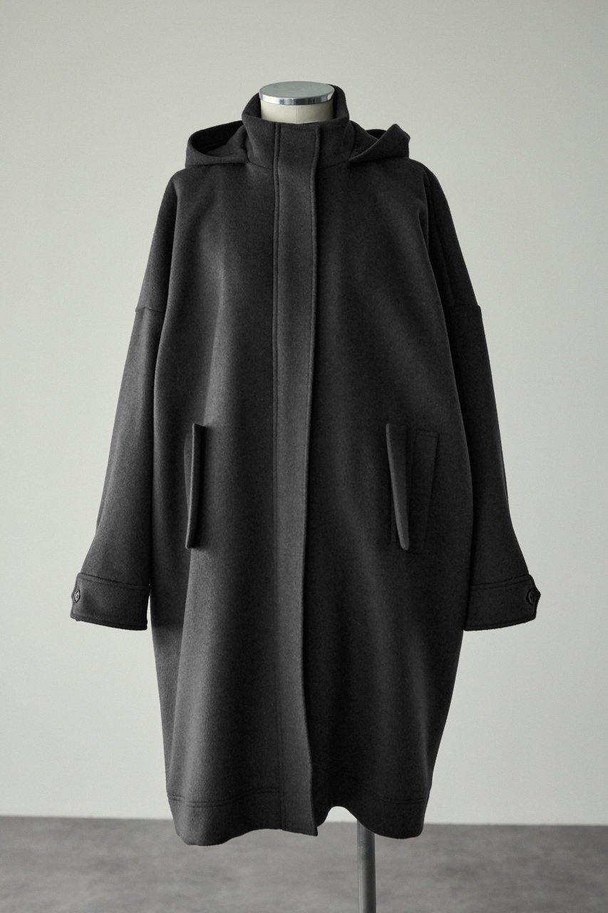 【リムアーク/RIM.ARK】のWool hoodie over CT/コート インテリア・キッズ・メンズ・レディースファッション・服の通販 founy(ファニー) 　ファッション　Fashion　レディースファッション　Fashion for Women　アウター　Coat / Outerwear Collection　コート・ロングコート・ピーコート　Long Coats, Peacoats & More　イタリア　Italy　ジップ　Zip, Zipper　バランス　Balance, Style Balance　メルトン　Melton, Heavy Wool　モダン　Modern, Contemporary　ラグジュアリー　Luxury, Elegant　ロング　Long, Long-Length　軽量　Lightweight, Ultra Light　グレー|ID: prp329100004655015 ipo3291000000035136560