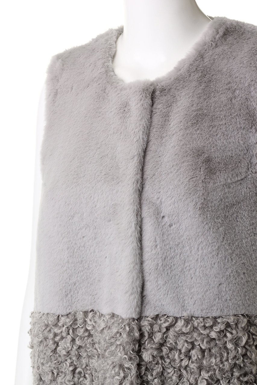 【リナージオ/LIGNAGGIO】のフェイクファー ロングジレ 人気、トレンドファッション・服の通販 founy(ファニー) 　ファッション　Fashion　レディースファッション　Fashion for Women　アウター　Coat / Outerwear Collection　レディースジャケット・軽アウター　Jackets　カットソー　Cut and Sewn Top　シンプル　Simple, Minimal　ジャケット　Jacket, Outerwear　フェイクファー　Faux Fur, Imitation Fur　ベスト　Vest, Waistcoat　リュクス　Luxury, Elegant, High-End, Chic　再入荷　Restock / Back in Stock　冬　Winter / This Winter　秋　Autumn　A/W・秋冬　Autumn/Winter　other-5|ID: prp329100004655028 ipo3291000000033662092