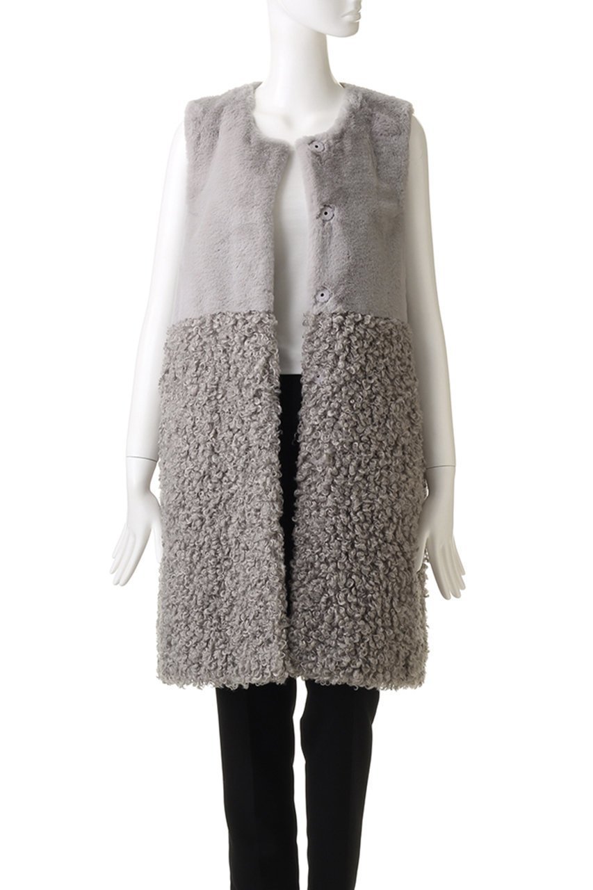 【リナージオ/LIGNAGGIO】のフェイクファー ロングジレ 人気、トレンドファッション・服の通販 founy(ファニー) 　ファッション　Fashion　レディースファッション　Fashion for Women　アウター　Coat / Outerwear Collection　レディースジャケット・軽アウター　Jackets　カットソー　Cut and Sewn Top　シンプル　Simple, Minimal　ジャケット　Jacket, Outerwear　フェイクファー　Faux Fur, Imitation Fur　ベスト　Vest, Waistcoat　リュクス　Luxury, Elegant, High-End, Chic　再入荷　Restock / Back in Stock　冬　Winter / This Winter　秋　Autumn　A/W・秋冬　Autumn/Winter　other-7|ID: prp329100004655028 ipo3291000000033662094