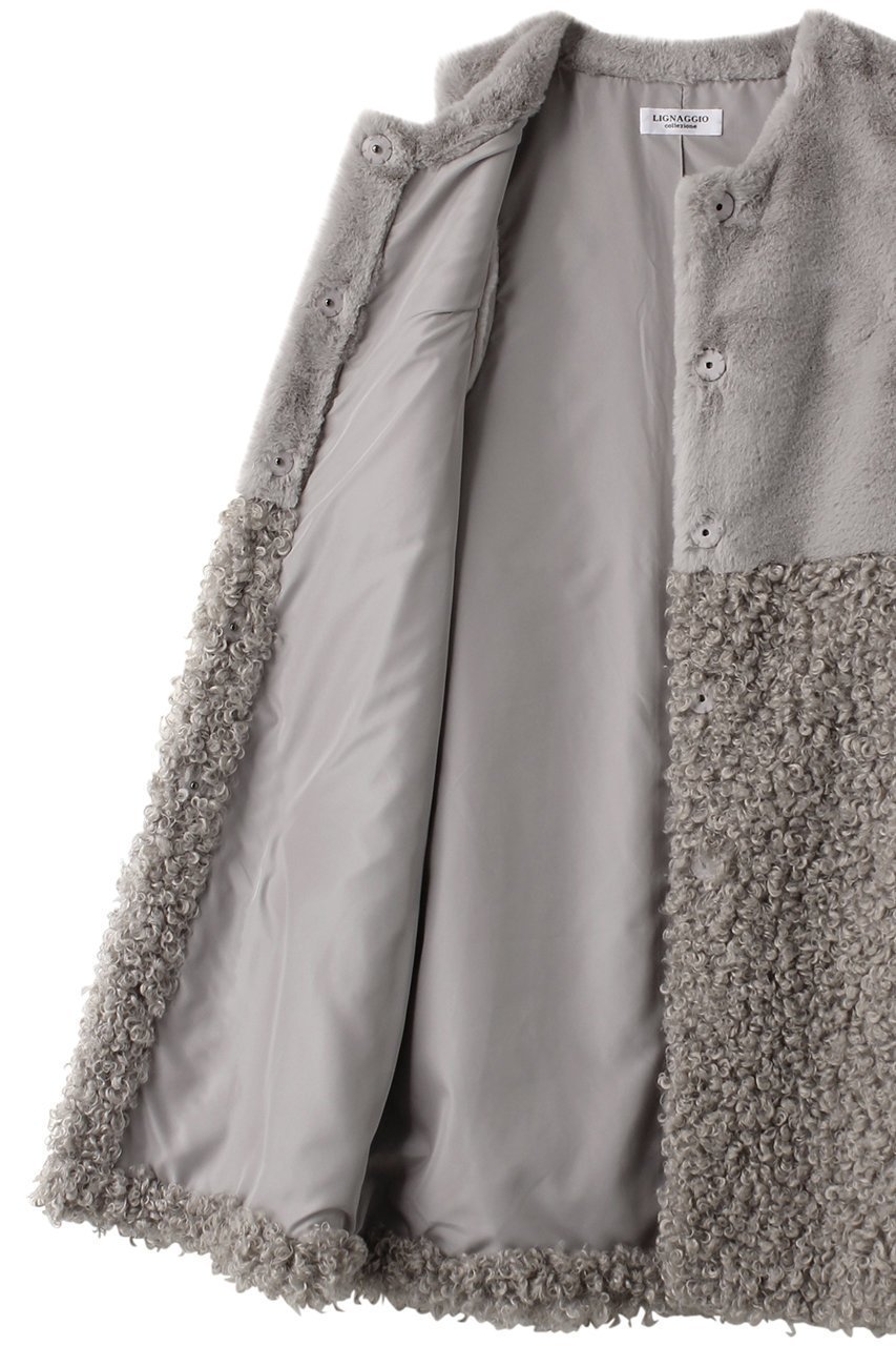 【リナージオ/LIGNAGGIO】のフェイクファー ロングジレ 人気、トレンドファッション・服の通販 founy(ファニー) 　ファッション　Fashion　レディースファッション　Fashion for Women　アウター　Coat / Outerwear Collection　レディースジャケット・軽アウター　Jackets　カットソー　Cut and Sewn Top　シンプル　Simple, Minimal　ジャケット　Jacket, Outerwear　フェイクファー　Faux Fur, Imitation Fur　ベスト　Vest, Waistcoat　リュクス　Luxury, Elegant, High-End, Chic　冬　Winter / This Winter　秋　Autumn　A/W・秋冬　Autumn/Winter　other-6|ID: prp329100004655028 ipo3291000000035858140