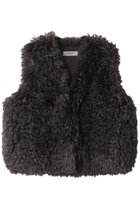 【リナージオ/LIGNAGGIO】のトスカーナラム風フェイクファー ショートジレ 人気、トレンドファッション・服の通販 founy(ファニー) ファッション Fashion レディースファッション Fashion for Women アウター Coat / Outerwear Collection レディースジャケット・軽アウター Jackets シンプル Simple, Minimal ジャケット Jacket, Outerwear パーティ Party, Party Style フェイクファー Faux Fur, Imitation Fur ベスト Vest, Waistcoat A/W・秋冬 Autumn/Winter thumbnail ダークグレー|ID: prp329100004655029 ipo3291000000033896346