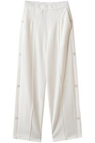 【スタニングルアー/STUNNING LURE】のWaltz ストレートジャージパンツ 人気、トレンドファッション・服の通販 founy(ファニー) ファッション Fashion レディースファッション Fashion for Women パンツ Pants & Trousers ストレート Straight, Straight Cut ロング Long, Long-Length thumbnail ホワイト|ID: prp329100004655031 ipo3291000000036126689