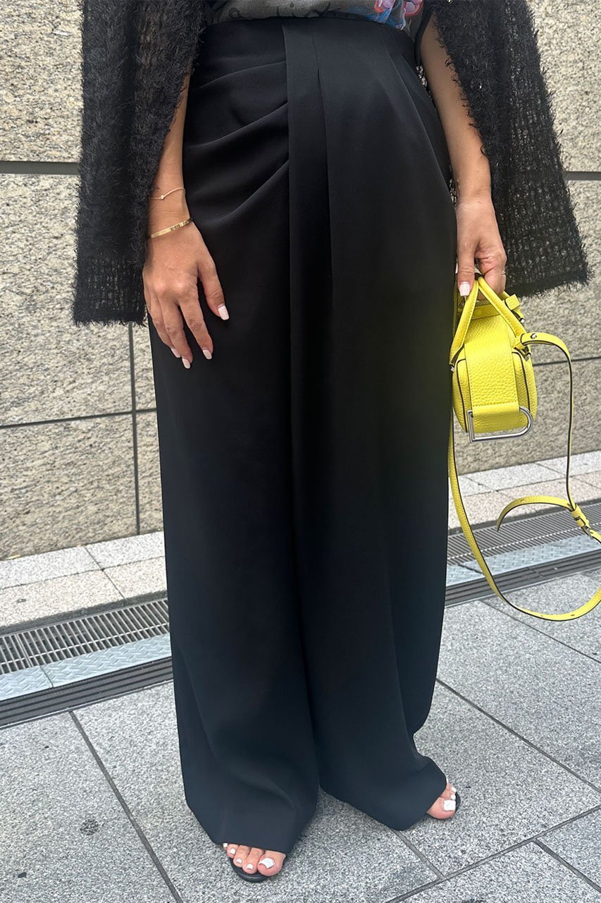 【スタニングルアー/STUNNING LURE】のワイドタックパンツ 人気、トレンドファッション・服の通販 founy(ファニー) 　ファッション　Fashion　レディースファッション　Fashion for Women　パンツ　Pants & Trousers　アシンメトリー　Asymmetrical Style　ドレープ　Drape, Draping Fabric　ロング　Long, Long-Length　ワイド　Wide, Wide Fit　other-8|ID: prp329100004655032 ipo3291000000033788117