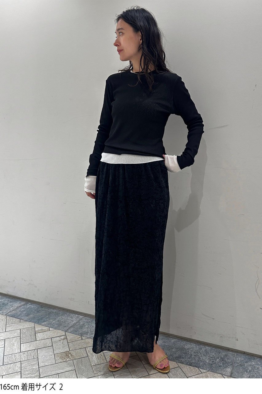 【スタニングルアー/STUNNING LURE】のフロッキーベロアスカート 人気、トレンドファッション・服の通販 founy(ファニー) ファッション Fashion レディースファッション Fashion for Women スカート Skirts ロングスカート Long Skirts / Maxi & Midi Skirts シアー Sheer, See-Through ロング Long, Long-Length A/W・秋冬 Autumn/Winter other-6|ID: prp329100004655035 ipo3291000000033886495