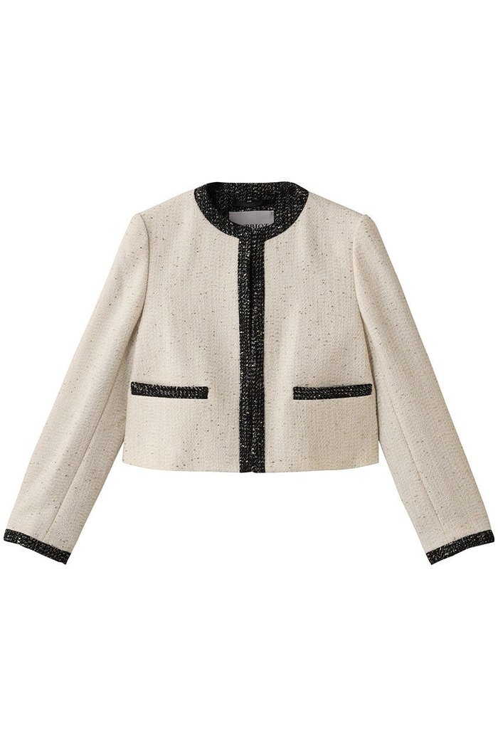 【オブリオ/AUBRIOT】のラメジャカードジャケット インテリア・キッズ・メンズ・レディースファッション・服の通販 founy(ファニー) https://founy.com/ ファッション Fashion レディースファッション Fashion for Women アウター Coat / Outerwear Collection レディースジャケット・軽アウター Jackets オケージョン Occasion Wear クラシカル Classical, Vintage-Inspired ジャカード／ジャガード Jacquard, Woven Pattern ジャケット Jacket, Outerwear ツイード Twill, Twill Weave フリンジ Fringe, Tassel ラグジュアリー Luxury, Elegant エレガント 上品 Elegant ビジネス 仕事 通勤 Business / Work / Commuting |ID: prp329100004655040 ipo3291000000036865235