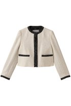 【オブリオ/AUBRIOT】のラメジャカードジャケット アイボリー|ID: prp329100004655040 ipo3291000000036865236