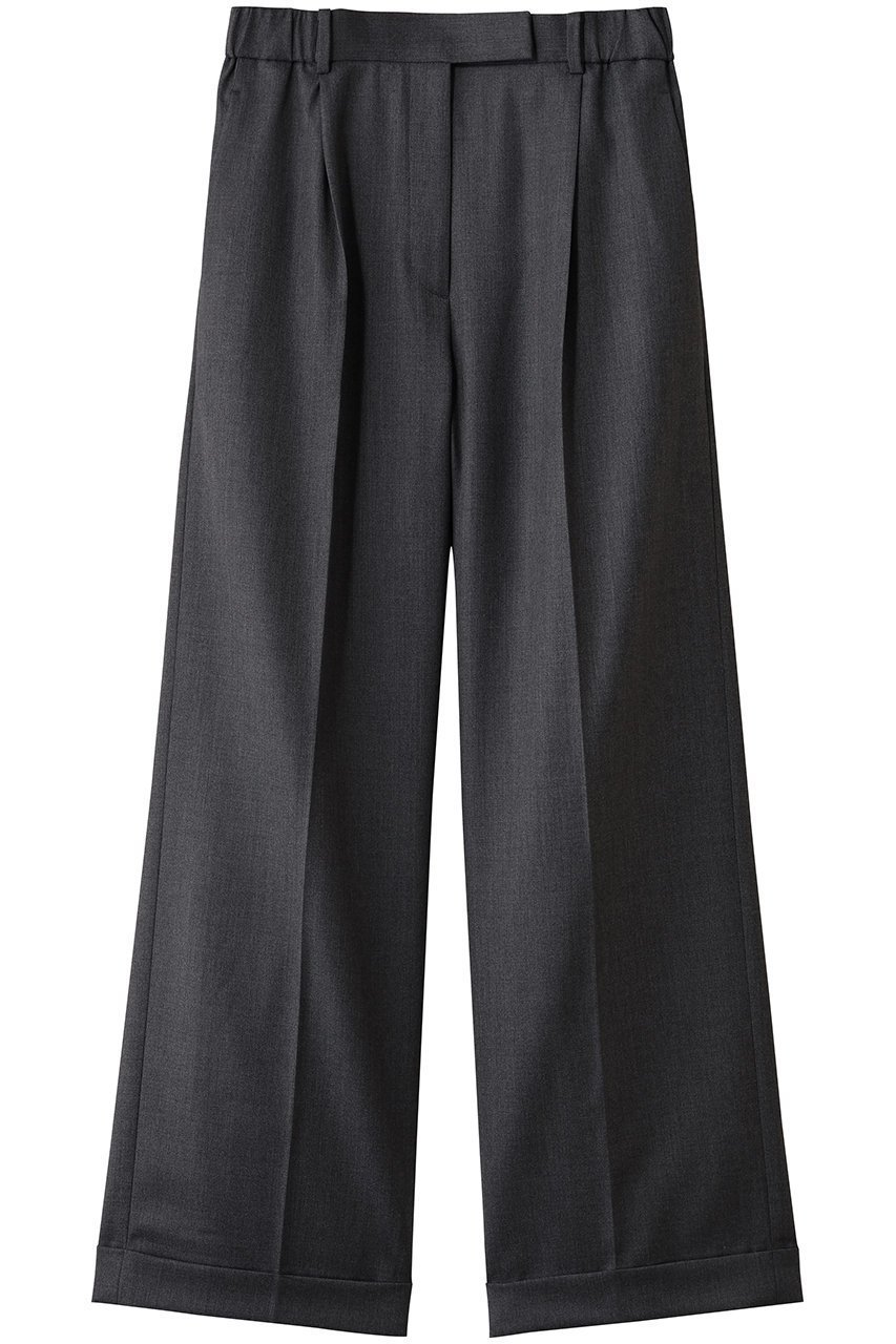 【エブール/ebure】のソフトギャバジン ワイドパンツ 人気、トレンドファッション・服の通販 founy(ファニー) 　ファッション　Fashion　レディースファッション　Fashion for Women　パンツ　Pants & Trousers　シンプル　Simple, Minimal　ダブル　Double, Double-Breasted　ワイド　Wide, Wide Fit　エレガント 上品　Elegant　 other-1|ID: prp329100004655047 ipo3291000000035817651