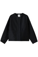 【エブール/ebure】のウールシルクコットン ノーカラーブルゾン 人気、トレンドファッション・服の通販 founy(ファニー) ファッション Fashion レディースファッション Fashion for Women アウター Coat / Outerwear Collection レディースジャケット・軽アウター Jackets ブルゾンジャケット・スポーティアウター Blouson Jackets シルク Silk, 100% Silk ジャケット Jacket, Outerwear ブルゾン Blouson, Bomber Jacket エレガント 上品 Elegant ビジネス 仕事 通勤 Business / Work / Commuting 新作・新入荷 New Arrivals / New In A/W・秋冬 Autumn/Winter |ID:prp329100004655049