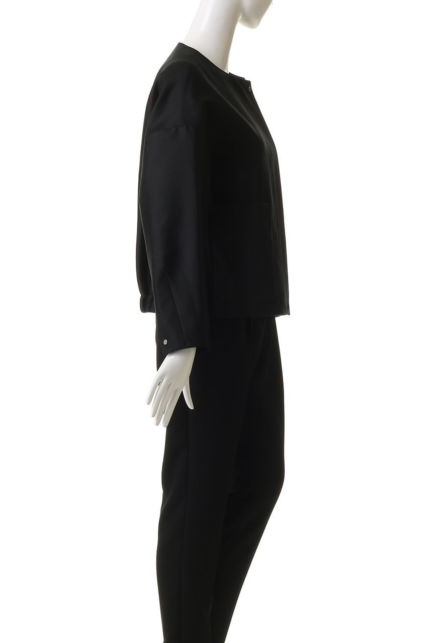 【エブール/ebure】のウールシルクコットン ノーカラーブルゾン 人気、トレンドファッション・服の通販 founy(ファニー) ファッション Fashion レディースファッション Fashion for Women アウター Coat / Outerwear Collection レディースジャケット・軽アウター Jackets ブルゾンジャケット・スポーティアウター Blouson Jackets シルク Silk, 100% Silk ジャケット Jacket, Outerwear ブルゾン Blouson, Bomber Jacket エレガント 上品 Elegant ビジネス 仕事 通勤 Business / Work / Commuting A/W・秋冬 Autumn/Winter other-3|ID: prp329100004655049 ipo3291000000036126749