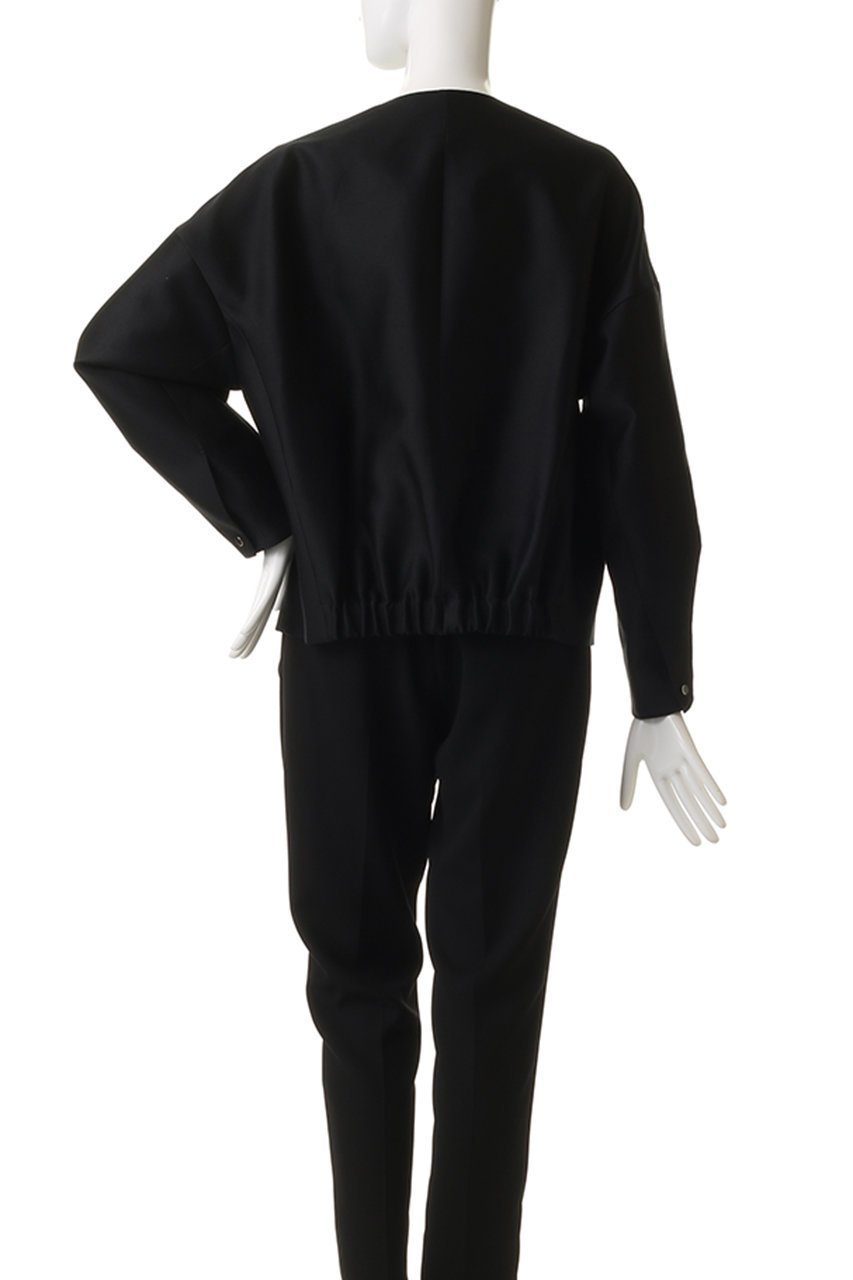 【エブール/ebure】のウールシルクコットン ノーカラーブルゾン 人気、トレンドファッション・服の通販 founy(ファニー) ファッション Fashion レディースファッション Fashion for Women アウター Coat / Outerwear Collection レディースジャケット・軽アウター Jackets ブルゾンジャケット・スポーティアウター Blouson Jackets シルク Silk, 100% Silk ジャケット Jacket, Outerwear ブルゾン Blouson, Bomber Jacket エレガント 上品 Elegant ビジネス 仕事 通勤 Business / Work / Commuting A/W・秋冬 Autumn/Winter other-4|ID: prp329100004655049 ipo3291000000036126750