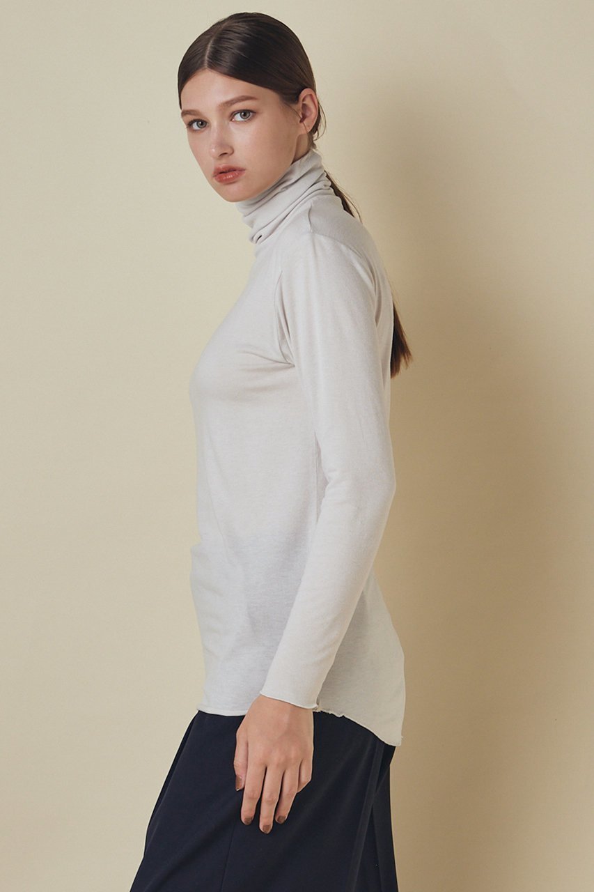 【フローレント/FLORENT】のベア天竺 ニット タートルネック プルオーバー 人気、トレンドファッション・服の通販 founy(ファニー) 　ファッション　Fashion　レディースファッション　Fashion for Women　トップス・カットソー　Cut & Sew Tops　ニット　Knit Tops & Sweaters　カジュアルプルオーバー・ニットトップス　Pullovers & Knit Tops / Casual Pullovers　タートルネック・ハイネックトップス　Turtlenecks & High-Neck Tops　アクリル　Acrylic Material　スウェット / スエット　Sweatshirt, Sweatwear　タートルネック　Turtleneck, High Neck　フィット　Fit, Slim Fit　other-8|ID: prp329100004655058 ipo3291000000033994821