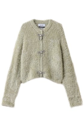【ミュベール/MUVEIL】のリボン釦グリッターファーカーディガン 人気、トレンドファッション・服の通販 founy(ファニー) ファッション Fashion レディースファッション Fashion for Women アウター Coat / Outerwear Collection カーディガン Cardigan, Knitwear コンパクト Compact, Small Size ジャケット Jacket, Outerwear フェザー Feather, Feather Detail ボトム Bottoms, Lower Wear リボン Ribbon, Bow 新作・新入荷 New Arrivals / New In |ID:prp329100004655064