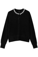 【ミュベール/MUVEIL】のパールツインニット 人気、トレンドファッション・服の通販 founy(ファニー) ファッション Fashion レディースファッション Fashion for Women トップス・カットソー Cut & Sew Tops ニット Knit Tops & Sweaters カーディガン・羽織り Layered Style Cardigans カーディガン Cardigan, Knitwear ジャカード／ジャガード Jacquard, Woven Pattern スパンコール Sequins, Sequin Embellishment ダブル Double, Double-Breasted パール Pearl, Pearl Accent フェミニン Feminine, Girly モチーフ Motif, Design Theme エレガント 上品 Elegant 半袖 Short Sleeve, Half Sleeve 新作・新入荷 New Arrivals / New In |ID:prp329100004655066