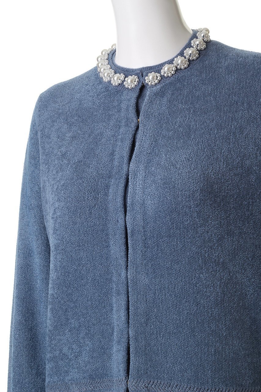 【ミュベール/MUVEIL】のパールツインニット 人気、トレンドファッション・服の通販 founy(ファニー) 　ファッション　Fashion　レディースファッション　Fashion for Women　トップス・カットソー　Cut & Sew Tops　ニット　Knit Tops & Sweaters　カーディガン・羽織り　Layered Style Cardigans　カーディガン　Cardigan, Knitwear　ジャカード／ジャガード　Jacquard, Woven Pattern　スパンコール　Sequins, Sequin Embellishment　ダブル　Double, Double-Breasted　パール　Pearl, Pearl Accent　フェミニン　Feminine, Girly　モチーフ　Motif, Design Theme　エレガント 上品　Elegant　半袖　Short Sleeve, Half Sleeve　新作・新入荷　New Arrivals / New In　other-5|ID: prp329100004655066 ipo3291000000033662393