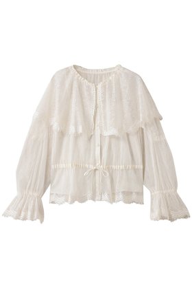 【ミュベール/MUVEIL】 シースルードットチュールブラウス人気、トレンドファッション・服の通販 founy(ファニー) ファッション Fashion レディースファッション Fashion for Women トップス・カットソー Cut & Sew Tops シャツ・ブラウス・オフィスカジュアル Elegant Blouses & Button-Ups インナー Innerwear キャミソール Camisole, Spaghetti Strap Top スリーブ Sleeve, Long Sleeve / Short Sleeve チュール Tulip, Tulip Motif ドット Polka Dot, Dot Pattern ライナー Liner, Inner Layer レース Lace, Lace Fabric ロング Long, Long-Length 新作・新入荷 New Arrivals / New In |ID:prp329100004655067