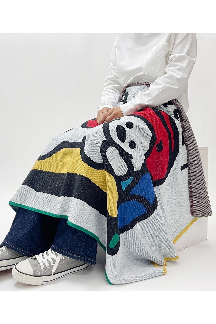【ビーピービーピー/bpbp】の【UNISEX】【matsui】ニットブランケット 人気、トレンドファッション・服の通販 founy(ファニー) 　ファッション　Fashion　レディースファッション　Fashion for Women　トップス・カットソー　Cut & Sew Tops　ニット　Knit Tops & Sweaters　イラスト　Illustration　サマー　Summer, Summer Style　シンプル　Simple, Minimal　雑誌　Magazine, Fashion Magazine　ブランケット　Blanket, Throw Blanket　モチーフ　Motif, Design Theme　ユニセックス　Unisex, Genderless　犬　Dog　ギフト プレゼント　Gift / Present　新作・新入荷　New Arrivals / New In　other-3|ID: prp329100004655081 ipo3291000000033662852