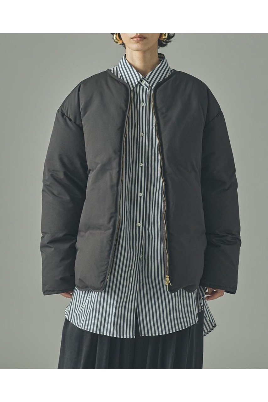 【カレンソロジー/Curensology】のサイドジップノーカラーダウンジャケット 人気、トレンドファッション・服の通販 founy(ファニー) 　ファッション　Fashion　レディースファッション　Fashion for Women　アウター　Coat / Outerwear Collection　レディースジャケット・軽アウター　Jackets　インナー　Innerwear　サイドジップ　Side Zip, Side Zipper　シンプル　Simple, Minimal　ジャケット　Jacket, Outerwear　ダウン　Down, Puffer　バランス　Balance, Style Balance　フロント　Front, Front Design　ベーシック　Basic, Essential　新作・新入荷　New Arrivals / New In　 other-1|ID: prp329100004655099 ipo3291000000033663244