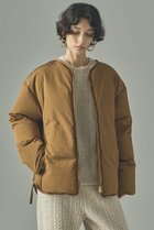 【カレンソロジー/Curensology】のサイドジップノーカラーダウンジャケット キャメル|ID: prp329100004655099 ipo3291000000036126909