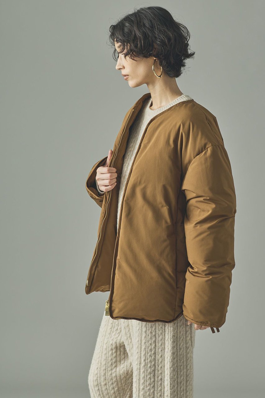 【カレンソロジー/Curensology】のサイドジップノーカラーダウンジャケット 人気、トレンドファッション・服の通販 founy(ファニー) 　ファッション　Fashion　レディースファッション　Fashion for Women　アウター　Coat / Outerwear Collection　レディースジャケット・軽アウター　Jackets　インナー　Innerwear　サイドジップ　Side Zip, Side Zipper　シンプル　Simple, Minimal　ジャケット　Jacket, Outerwear　ダウン　Down, Puffer　バランス　Balance, Style Balance　フロント　Front, Front Design　ベーシック　Basic, Essential　other-3|ID: prp329100004655099 ipo3291000000036126912