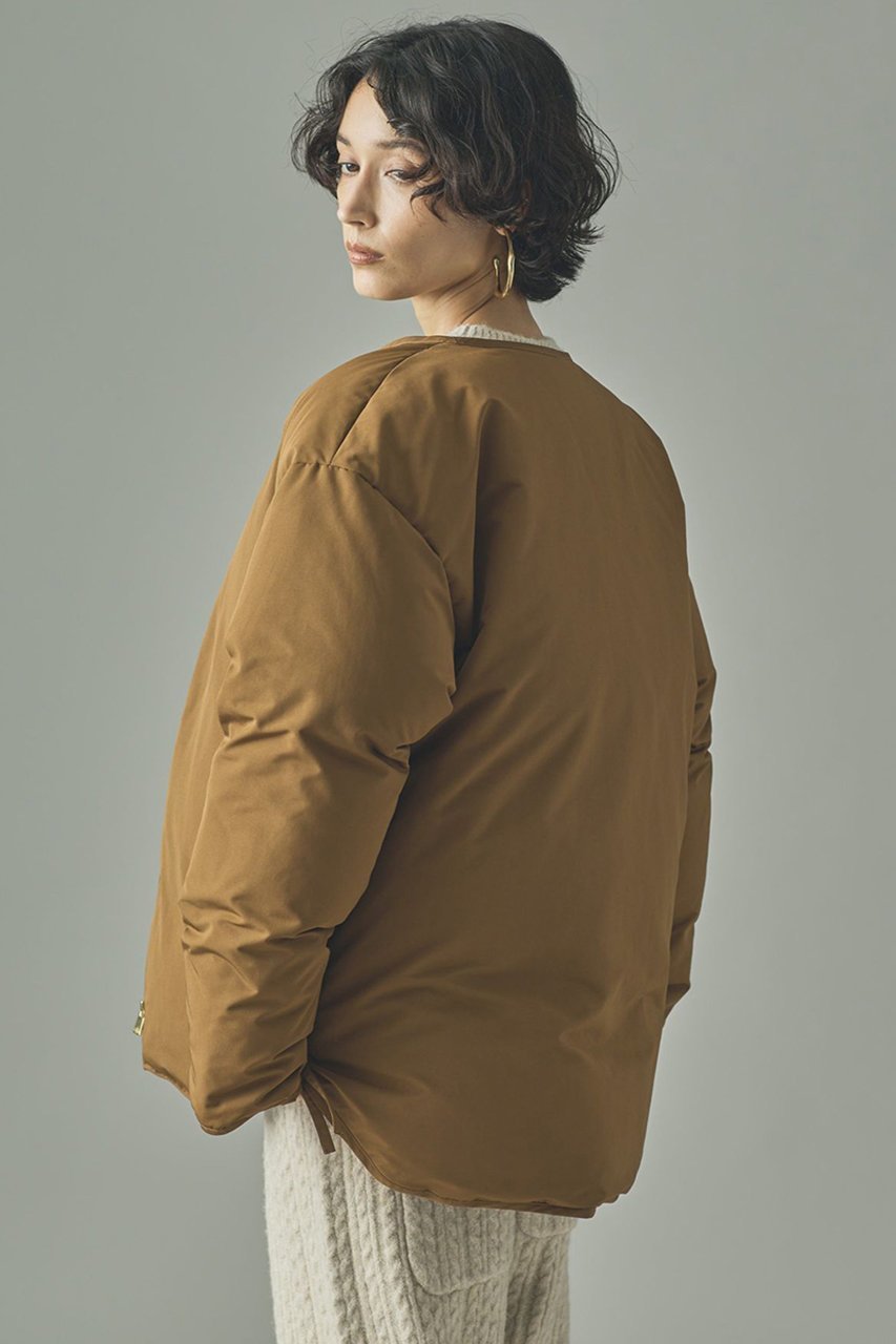 【カレンソロジー/Curensology】のサイドジップノーカラーダウンジャケット 人気、トレンドファッション・服の通販 founy(ファニー) 　ファッション　Fashion　レディースファッション　Fashion for Women　アウター　Coat / Outerwear Collection　レディースジャケット・軽アウター　Jackets　インナー　Innerwear　サイドジップ　Side Zip, Side Zipper　シンプル　Simple, Minimal　ジャケット　Jacket, Outerwear　ダウン　Down, Puffer　バランス　Balance, Style Balance　フロント　Front, Front Design　ベーシック　Basic, Essential　other-4|ID: prp329100004655099 ipo3291000000036126913