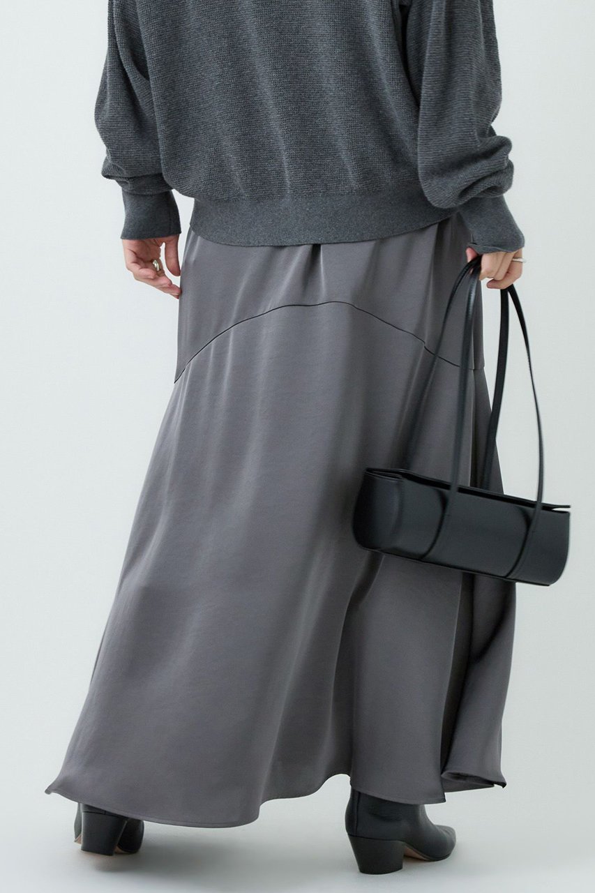 【カオス/Chaos】のアースサテンスカート 人気、トレンドファッション・服の通販 founy(ファニー) 　ファッション　Fashion　レディースファッション　Fashion for Women　スカート　Skirts　ロングスカート　Long Skirts / Maxi & Midi Skirts　サテン　Satin, Glossy Fabric　シンプル　Simple, Minimal　バランス　Balance, Style Balance　フレア　Flare, Flared　リュクス　Luxury, Elegant, High-End, Chic　ロング　Long, Long-Length　other-6|ID: prp329100004655100 ipo3291000000035276331