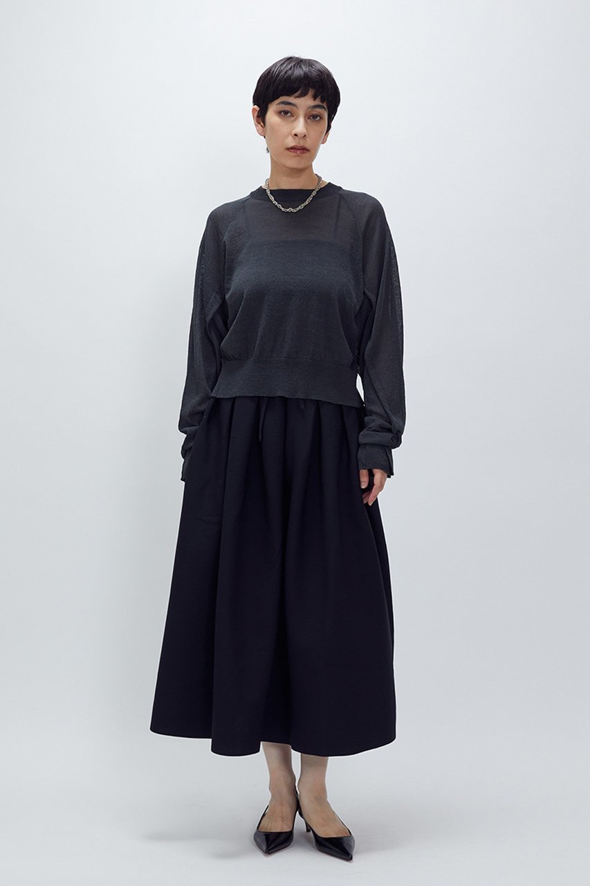 【プルミエ アロンディスモン/1er Arrondissement】の【LOWER】18Gリブスカート 人気、トレンドファッション・服の通販 founy(ファニー) 　ファッション　Fashion　レディースファッション　Fashion for Women　スカート　Skirts　ロングスカート　Long Skirts / Maxi & Midi Skirts　おすすめ　Recommended / Our Picks　コンパクト　Compact, Small Size　フィット　Fit, Slim Fit　ロング　Long, Long-Length　エレガント 上品　Elegant　other-6|ID: prp329100004655104 ipo3291000000033937408