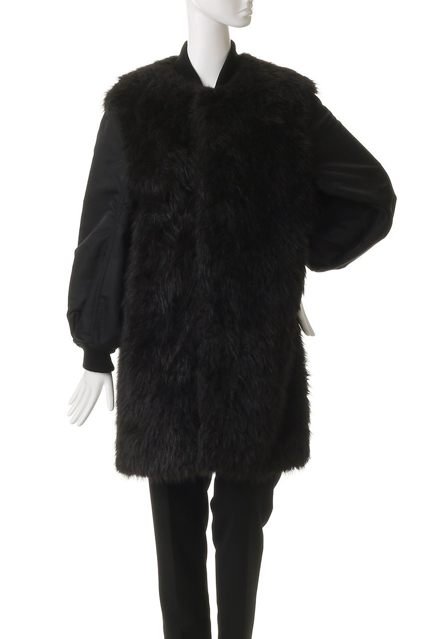 【プルミエ アロンディスモン/1er Arrondissement】の【near.nippon】別注ブルゾン 人気、トレンドファッション・服の通販 founy(ファニー) 　ファッション　Fashion　レディースファッション　Fashion for Women　アウター　Coat / Outerwear Collection　レディースジャケット・軽アウター　Jackets　ブルゾンジャケット・スポーティアウター　Blouson Jackets　ジャケット　Jacket, Outerwear　チュニック　Tunic, Long Top　ドッキング　Docking, Mixed Material　バランス　Balance, Style Balance　フェイクファー　Faux Fur, Imitation Fur　フェミニン　Feminine, Girly　ブルゾン　Blouson, Bomber Jacket　ラグジュアリー　Luxury, Elegant　別注　Limited Edition, Custom Order　A/W・秋冬　Autumn/Winter　other-2|ID: prp329100004655107 ipo3291000000036126951