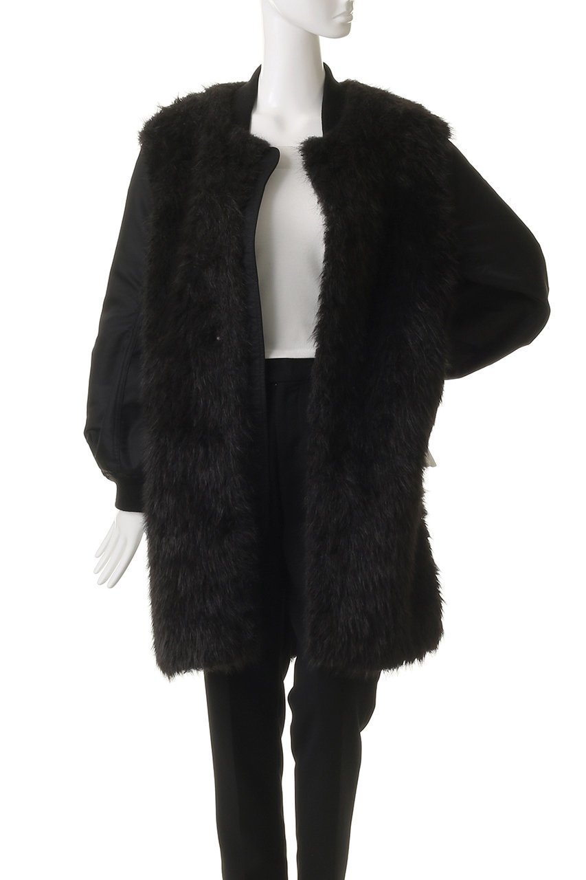 【プルミエ アロンディスモン/1er Arrondissement】の【near.nippon】別注ブルゾン 人気、トレンドファッション・服の通販 founy(ファニー) 　ファッション　Fashion　レディースファッション　Fashion for Women　アウター　Coat / Outerwear Collection　レディースジャケット・軽アウター　Jackets　ブルゾンジャケット・スポーティアウター　Blouson Jackets　ジャケット　Jacket, Outerwear　チュニック　Tunic, Long Top　ドッキング　Docking, Mixed Material　バランス　Balance, Style Balance　フェイクファー　Faux Fur, Imitation Fur　フェミニン　Feminine, Girly　ブルゾン　Blouson, Bomber Jacket　ラグジュアリー　Luxury, Elegant　別注　Limited Edition, Custom Order　A/W・秋冬　Autumn/Winter　other-7|ID: prp329100004655107 ipo3291000000036126956