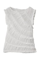 【アルアバイル/allureville】の【Loulou Willoughby】オーガンジートリコットギャザープルオーバー ホワイト|ID: prp329100004655112 ipo3291000000036126990