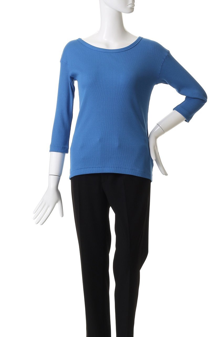【アルアバイル/allureville】のテレコ3/4SLボートネックプルオーバー 人気、トレンドファッション・服の通販 founy(ファニー) 　ファッション　Fashion　レディースファッション　Fashion for Women　トップス・カットソー　Cut & Sew Tops　シャツ・ブラウス・オフィスカジュアル　Elegant Blouses & Button-Ups　ロングTシャツ・Tシャツ　Longline T-Shirts & Tees　カジュアルプルオーバー・ニットトップス　Pullovers & Knit Tops / Casual Pullovers　カットソー・ベーシックTシャツ　Cut-and-Sewn Tops / Stretch Tees & Basics　おすすめ　Recommended / Our Picks　インナー　Innerwear　シンプル　Simple, Minimal　スリーブ　Sleeve, Long Sleeve / Short Sleeve　テレコ　Ribbed, Rib Stitch　ロング　Long, Long-Length　新作・新入荷　New Arrivals / New In　other-2|ID: prp329100004655113 ipo3291000000033663440