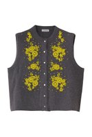【ウィムガゼット/Whim Gazette】の【GEMINI】ビーズニットジレ 人気、トレンドファッション・服の通販 founy(ファニー) ファッション Fashion レディースファッション Fashion for Women アウター Coat / Outerwear Collection レディースジャケット・軽アウター Jackets コンパクト Compact, Small Size ジャケット Jacket, Outerwear フォックス Fox, Fox Fur ベスト Vest, Waistcoat ベーシック Basic, Essential エレガント 上品 Elegant 新作・新入荷 New Arrivals / New In |ID:prp329100004655115