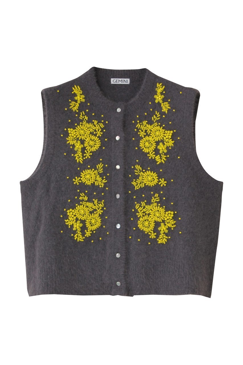 【ウィムガゼット/Whim Gazette】の【GEMINI】ビーズニットジレ 人気、トレンドファッション・服の通販 founy(ファニー) ファッション Fashion レディースファッション Fashion for Women アウター Coat / Outerwear Collection レディースジャケット・軽アウター Jackets コンパクト Compact, Small Size ジャケット Jacket, Outerwear フォックス Fox, Fox Fur ベスト Vest, Waistcoat ベーシック Basic, Essential エレガント 上品 Elegant other-1|ID: prp329100004655115 ipo3291000000035817984