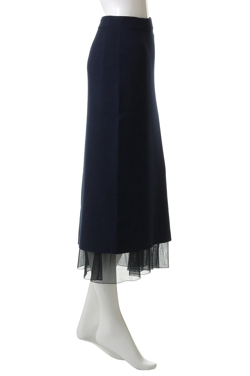 【ウィムガゼット/Whim Gazette】の【GEMINI】ニットレイヤードスカート 人気、トレンドファッション・服の通販 founy(ファニー) 　ファッション　Fashion　レディースファッション　Fashion for Women　スカート　Skirts　ロングスカート　Long Skirts / Maxi & Midi Skirts　おすすめ　Recommended / Our Picks　スウェット / スエット　Sweatshirt, Sweatwear　ストレート　Straight, Straight Cut　ダウン　Down, Puffer　チュール　Tulip, Tulip Motif　ロング　Long, Long-Length　other-3|ID: prp329100004655118 ipo3291000000035644412