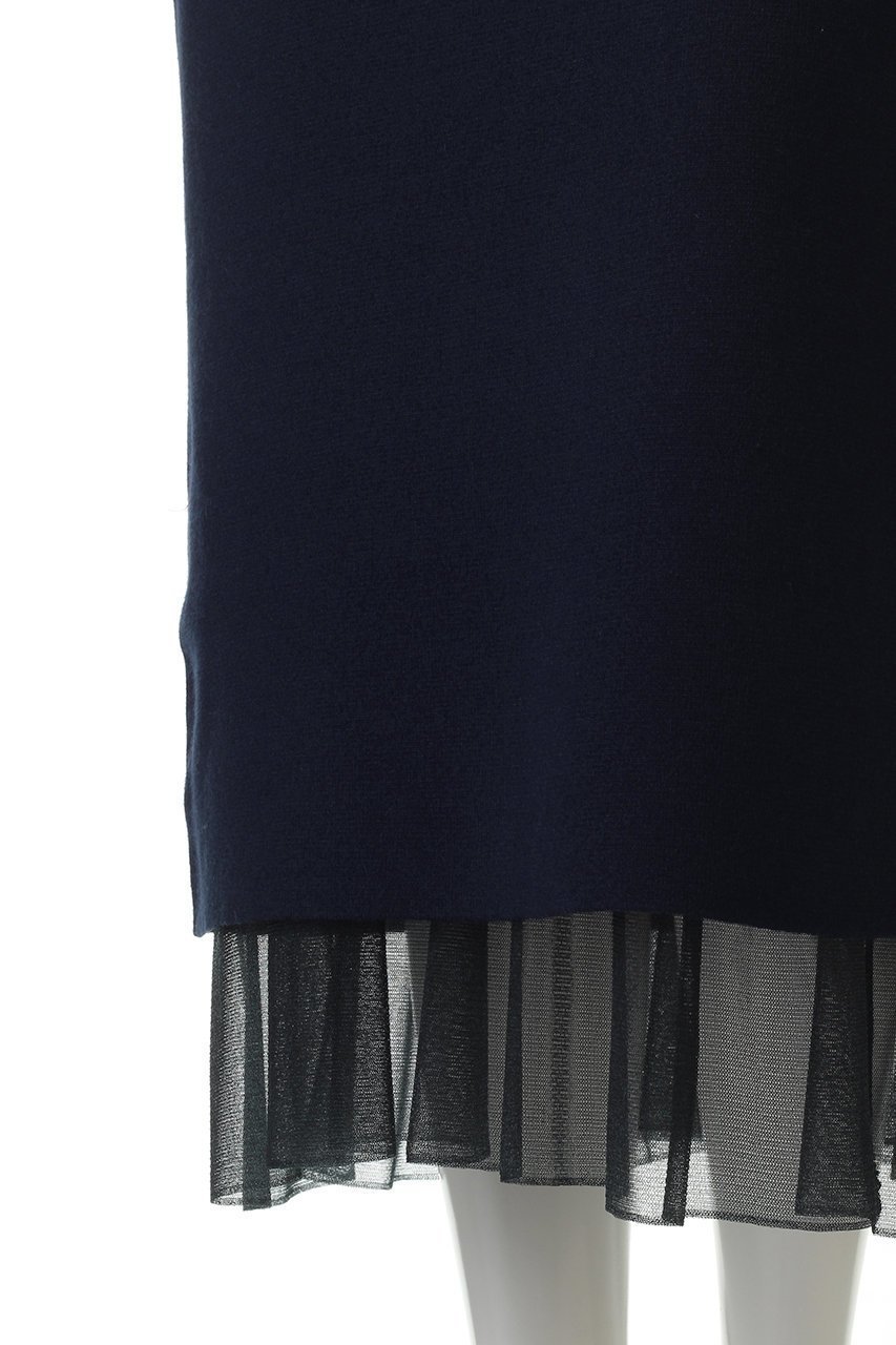 【ウィムガゼット/Whim Gazette】の【GEMINI】ニットレイヤードスカート 人気、トレンドファッション・服の通販 founy(ファニー) 　ファッション　Fashion　レディースファッション　Fashion for Women　スカート　Skirts　ロングスカート　Long Skirts / Maxi & Midi Skirts　おすすめ　Recommended / Our Picks　スウェット / スエット　Sweatshirt, Sweatwear　ストレート　Straight, Straight Cut　ダウン　Down, Puffer　チュール　Tulip, Tulip Motif　ロング　Long, Long-Length　other-5|ID: prp329100004655118 ipo3291000000035644414