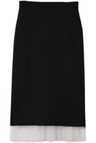 【ウィムガゼット/Whim Gazette】の【GEMINI】ニットレイヤードスカート ブラック|ID: prp329100004655118 ipo3291000000036013858