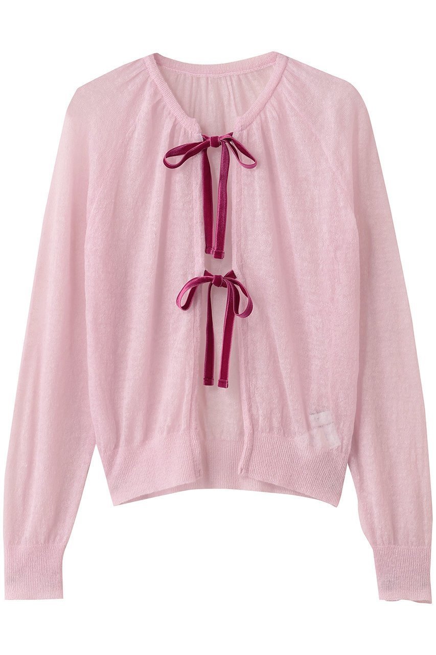 【デザイン ワークス/DESIGN WORKS】のBEAUVET モヘアリボンカーディガン 人気、トレンドファッション・服の通販 founy(ファニー) ファッション Fashion レディースファッション Fashion for Women トップス・カットソー Cut & Sew Tops ニット Knit Tops & Sweaters カーディガン・羽織り Layered Style Cardigans おすすめ Recommended / Our Picks カーディガン Cardigan, Knitwear デニム Denim, Jeans Material フェミニン Feminine, Girly フロント Front, Front Design リボン Ribbon, Bow other-1|ID: prp329100004655124 ipo3291000000035939294