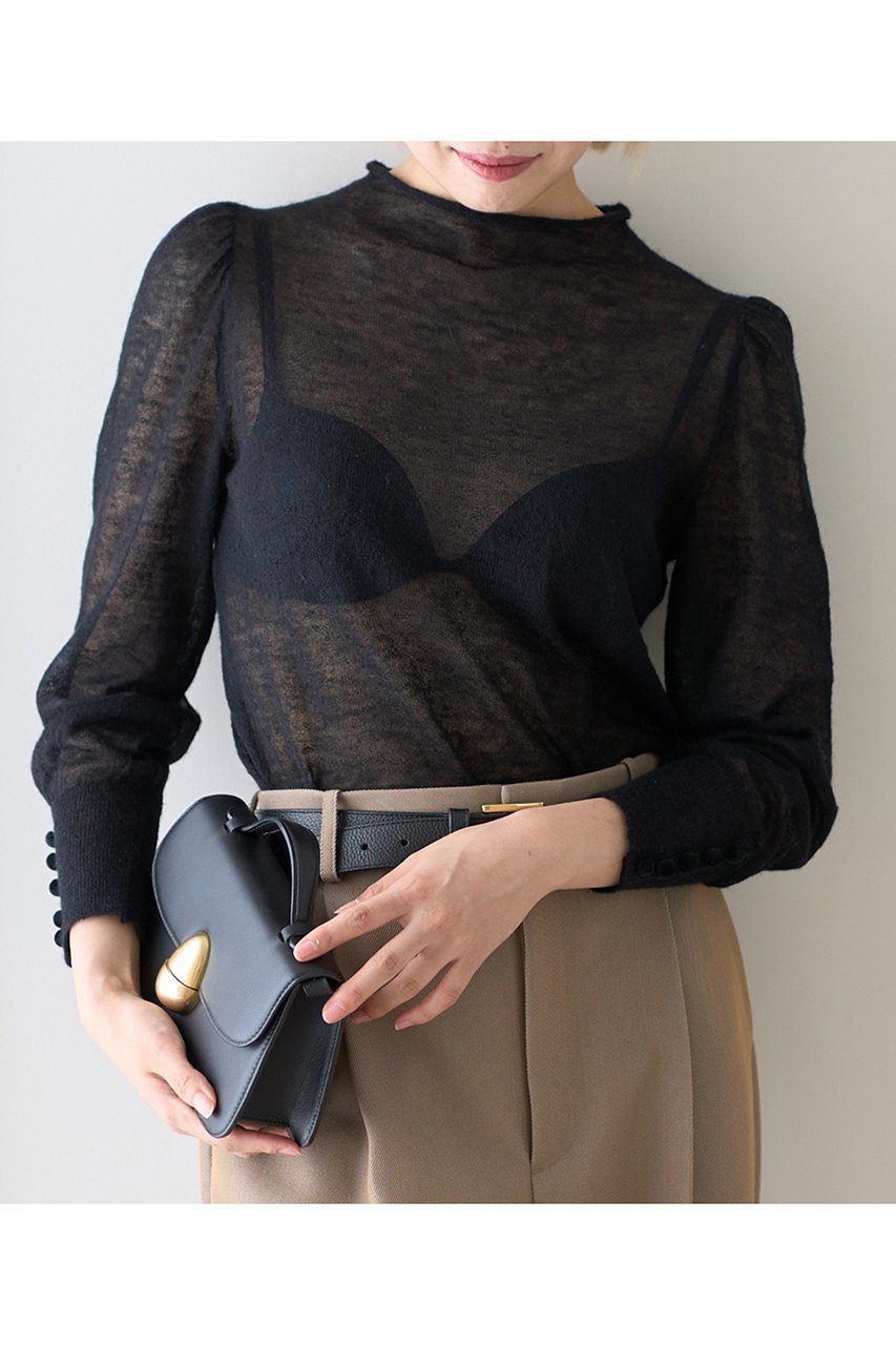 【デザイン ワークス/DESIGN WORKS】のBEAUVET モヘアプルオーバー 人気、トレンドファッション・服の通販 founy(ファニー) 　ファッション　Fashion　レディースファッション　Fashion for Women　トップス・カットソー　Cut & Sew Tops　ニット　Knit Tops & Sweaters　カジュアルプルオーバー・ニットトップス　Pullovers & Knit Tops / Casual Pullovers　おすすめ　Recommended / Our Picks　インナー　Innerwear　シアー　Sheer, See-Through　スウェット / スエット　Sweatshirt, Sweatwear　スリーブ　Sleeve, Long Sleeve / Short Sleeve　フェミニン　Feminine, Girly　ボトルネック　Bottle Neck, Mock Neck　エレガント 上品　Elegant　other-7|ID: prp329100004655125 ipo3291000000034387328