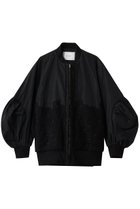 【デザイン ワークス/DESIGN WORKS】のBEAUVET レースコンビタフタブルゾン ブラック|ID: prp329100004655126 ipo3291000000035753930