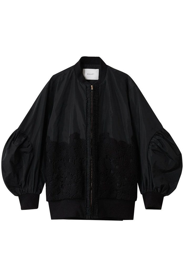 【デザイン ワークス/DESIGN WORKS】のBEAUVET レースコンビタフタブルゾン インテリア・キッズ・メンズ・レディースファッション・服の通販 founy(ファニー) https://founy.com/ ファッション Fashion レディースファッション Fashion for Women アウター Coat / Outerwear Collection レディースジャケット・軽アウター Jackets ブルゾンジャケット・スポーティアウター Blouson Jackets ギャザー Gathered, Ruffled コンビ Combo, Combination Style ジャケット Jacket, Outerwear スリーブ Sleeve, Long Sleeve / Short Sleeve タフタ Taffeta, Structured Fabric デニム Denim, Jeans Material ブルゾン Blouson, Bomber Jacket レース Lace, Lace Fabric ワイド Wide, Wide Fit |ID: prp329100004655126 ipo3291000000036101768