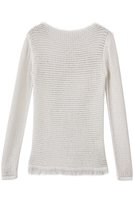 【マルティニーク/martinique】の【CURRENTAGE】Mesh knit 人気、トレンドファッション・服の通販 founy(ファニー) ファッション Fashion レディースファッション Fashion for Women トップス・カットソー Cut & Sew Tops ニット Knit Tops & Sweaters カジュアルプルオーバー・ニットトップス Pullovers & Knit Tops / Casual Pullovers おすすめ Recommended / Our Picks フィット Fit, Slim Fit フリンジ Fringe, Tassel メッシュ Mesh, Net Fabric 新作・新入荷 New Arrivals / New In |ID:prp329100004655128