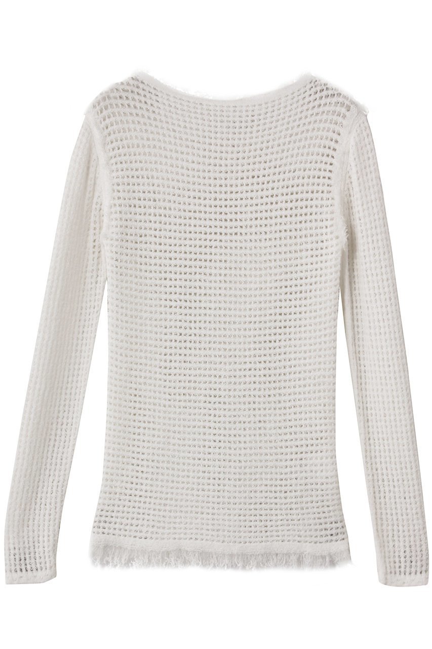 【マルティニーク/martinique】の【CURRENTAGE】Mesh knit 人気、トレンドファッション・服の通販 founy(ファニー) 　ファッション　Fashion　レディースファッション　Fashion for Women　トップス・カットソー　Cut & Sew Tops　ニット　Knit Tops & Sweaters　カジュアルプルオーバー・ニットトップス　Pullovers & Knit Tops / Casual Pullovers　おすすめ　Recommended / Our Picks　フィット　Fit, Slim Fit　フリンジ　Fringe, Tassel　メッシュ　Mesh, Net Fabric　新作・新入荷　New Arrivals / New In　 other-1|ID: prp329100004655128 ipo3291000000033663745