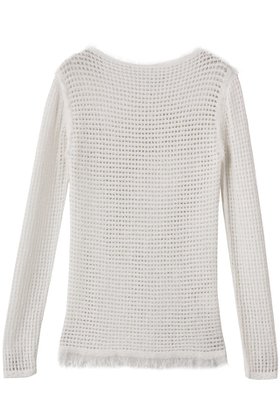 【マルティニーク/martinique】 【CURRENTAGE】Mesh knit人気、トレンドファッション・服の通販 founy(ファニー) ファッション Fashion レディースファッション Fashion for Women トップス・カットソー Cut & Sew Tops ニット Knit Tops & Sweaters カジュアルプルオーバー・ニットトップス Pullovers & Knit Tops / Casual Pullovers おすすめ Recommended / Our Picks フィット Fit, Slim Fit フリンジ Fringe, Tassel メッシュ Mesh, Net Fabric |ID:prp329100004655128