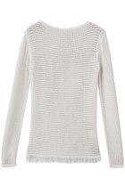 【マルティニーク/martinique】の【CURRENTAGE】Mesh knit 人気、トレンドファッション・服の通販 founy(ファニー) ファッション Fashion レディースファッション Fashion for Women トップス・カットソー Cut & Sew Tops ニット Knit Tops & Sweaters カジュアルプルオーバー・ニットトップス Pullovers & Knit Tops / Casual Pullovers おすすめ Recommended / Our Picks フィット Fit, Slim Fit フリンジ Fringe, Tassel メッシュ Mesh, Net Fabric thumbnail ホワイト|ID: prp329100004655128 ipo3291000000035414225