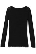 【マルティニーク/martinique】の【CURRENTAGE】Mesh knit 人気、トレンドファッション・服の通販 founy(ファニー) ファッション Fashion レディースファッション Fashion for Women トップス・カットソー Cut & Sew Tops ニット Knit Tops & Sweaters カジュアルプルオーバー・ニットトップス Pullovers & Knit Tops / Casual Pullovers おすすめ Recommended / Our Picks フィット Fit, Slim Fit フリンジ Fringe, Tassel メッシュ Mesh, Net Fabric thumbnail ブラック|ID: prp329100004655128 ipo3291000000035414227