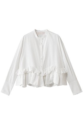 【マリリンムーン/MARILYN MOON】 スパイラルラッフルブラウス人気、トレンドファッション・服の通販 founy(ファニー) ファッション Fashion レディースファッション Fashion for Women トップス・カットソー Cut & Sew Tops シャツ・ブラウス・オフィスカジュアル Elegant Blouses & Button-Ups おすすめ Recommended / Our Picks シンプル Simple, Minimal ジャケット Jacket, Outerwear スリーブ Sleeve, Long Sleeve / Short Sleeve ツイル Twist, Twisted Detail バランス Balance, Style Balance ボトム Bottoms, Lower Wear ラッフル Ruffle, Frill ロング Long, Long-Length 人気 Popular, Best Seller 新作・新入荷 New Arrivals / New In |ID:prp329100004655130