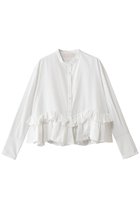 【マリリンムーン/MARILYN MOON】のスパイラルラッフルブラウス 人気、トレンドファッション・服の通販 founy(ファニー) ファッション Fashion レディースファッション Fashion for Women トップス・カットソー Cut & Sew Tops シャツ・ブラウス・オフィスカジュアル Elegant Blouses & Button-Ups おすすめ Recommended / Our Picks シンプル Simple, Minimal ジャケット Jacket, Outerwear スリーブ Sleeve, Long Sleeve / Short Sleeve ツイル Twist, Twisted Detail バランス Balance, Style Balance ボトム Bottoms, Lower Wear ラッフル Ruffle, Frill ロング Long, Long-Length 人気 Popular, Best Seller 新作・新入荷 New Arrivals / New In thumbnail ホワイト|ID: prp329100004655130 ipo3291000000033663778