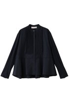 【マリリンムーン/MARILYN MOON】のタックフリルフレアシャツ 人気、トレンドファッション・服の通販 founy(ファニー) ファッション Fashion レディースファッション Fashion for Women トップス・カットソー Cut & Sew Tops シャツ・ブラウス・オフィスカジュアル Elegant Blouses & Button-Ups おすすめ Recommended / Our Picks カーディガン Cardigan, Knitwear ジャケット Jacket, Outerwear スリーブ Sleeve, Long Sleeve / Short Sleeve バランス Balance, Style Balance フリル Frill, Ruffle フレア Flare, Flared ボトム Bottoms, Lower Wear ロング Long, Long-Length 台形 A-Line, Trapezoid Shape 新作・新入荷 New Arrivals / New In thumbnail ネイビー|ID: prp329100004655131 ipo3291000000033663792