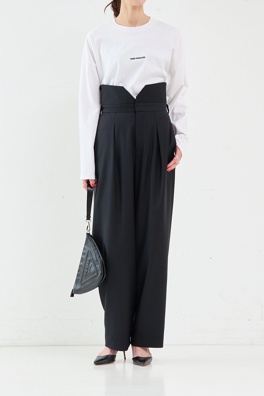 【サードマガジン/THIRD MAGAZINE】のタイロングスリーブTシャツ 人気、トレンドファッション・服の通販 founy(ファニー) 　ファッション　Fashion　レディースファッション　Fashion for Women　トップス・カットソー　Cut & Sew Tops　シャツ・ブラウス・オフィスカジュアル　Elegant Blouses & Button-Ups　ロングTシャツ・Tシャツ　Longline T-Shirts & Tees　カットソー・ベーシックTシャツ　Cut-and-Sewn Tops / Stretch Tees & Basics　インナー　Innerwear　スリーブ　Sleeve, Long Sleeve / Short Sleeve　ロング　Long, Long-Length　再入荷　Restock / Back in Stock　other-7|ID: prp329100004655137 ipo3291000000033841818