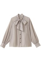 【アナイ/ANAYI】のドットオーガンジーリボンブラウス 人気、トレンドファッション・服の通販 founy(ファニー) ファッション Fashion レディースファッション Fashion for Women トップス・カットソー Cut & Sew Tops シャツ・ブラウス・オフィスカジュアル Elegant Blouses & Button-Ups オーガンジー Organza Fabric カフス Cuff Design シルク Silk, 100% Silk スリーブ Sleeve, Long Sleeve / Short Sleeve ドット Polka Dot, Dot Pattern フェミニン Feminine, Girly ロング Long, Long-Length 新作・新入荷 New Arrivals / New In |ID:prp329100004655140